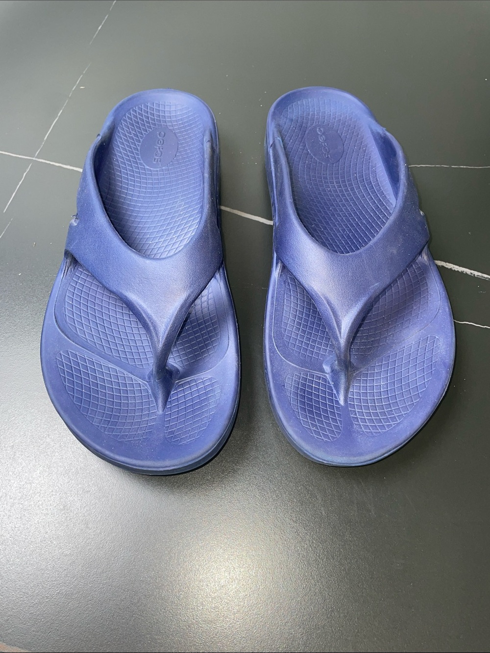 OOFOS MENS RECOVERY THONG SLIDES FTL-09-106